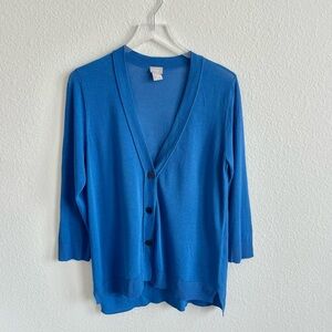 Chico’s Cobalt Blue Button Down Sweater